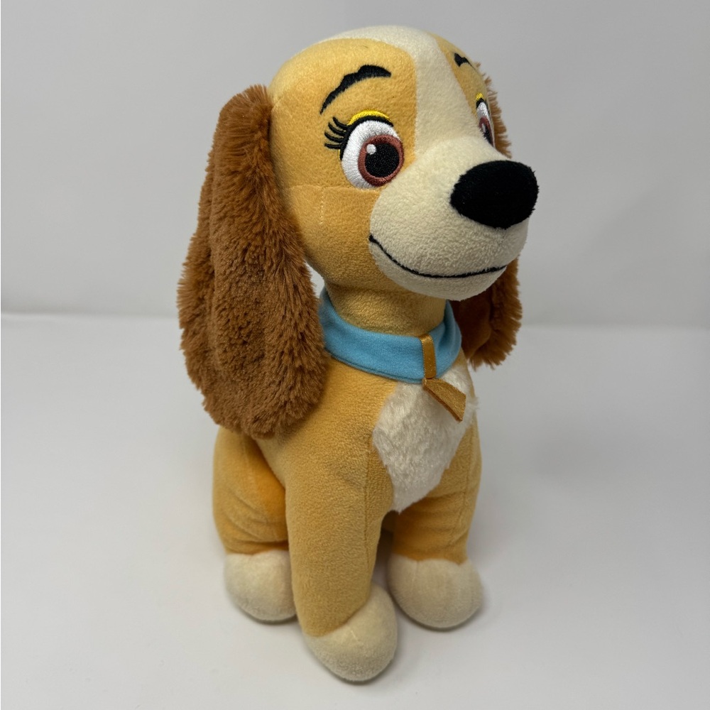 Disney Lady and the Tramp Plush Dog‎ 11.5" Stuffed Animal, movies, pet, retro